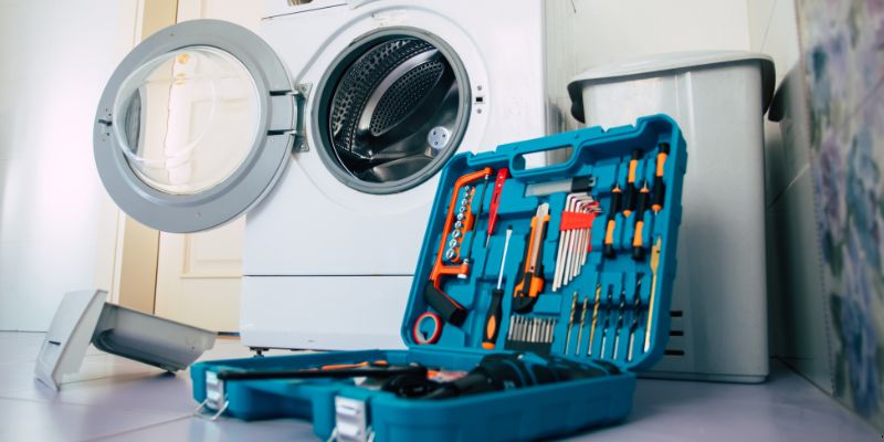 O que significa cheiro de gás na máquina de lavar roupa em SJC